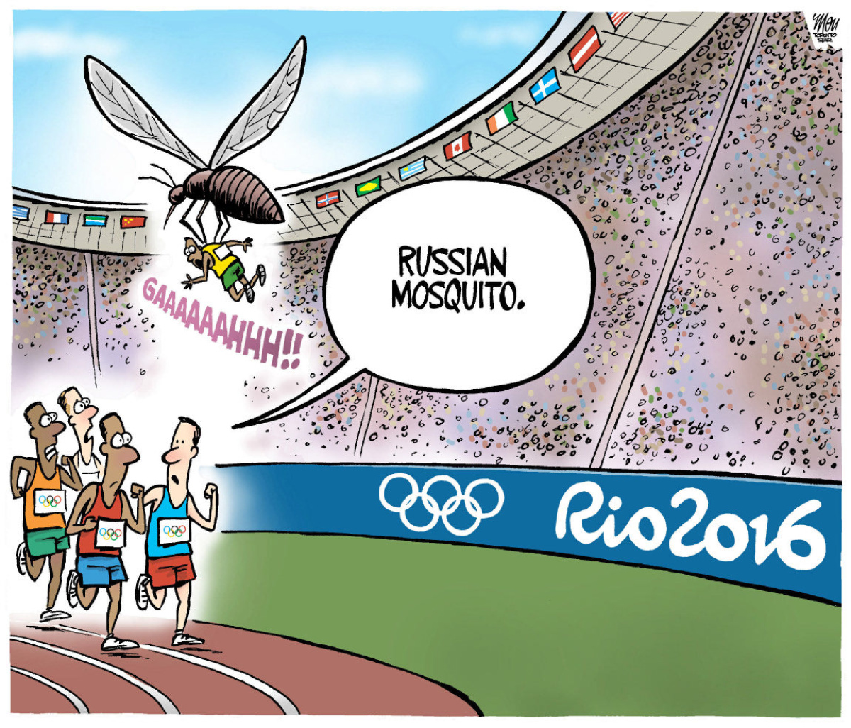 doppingoló orosz atlétát megcsípi a szúnyog, és hatalmas ereje lesz az orosz sportoló vérétől